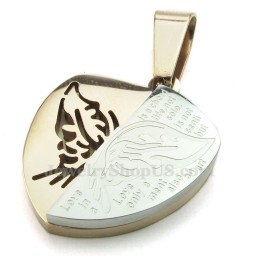 Titanium Vlinderhanger Voor Koppels (Gratis Ketting) (Één Paar)