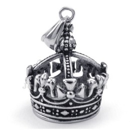 Titanium Hanger Ketting Met Keizerlijke Kroon (Gratis Ketting)