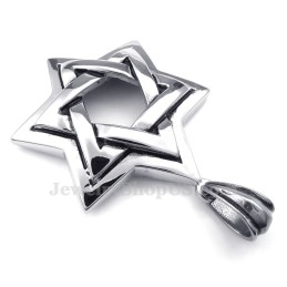 Titanium Ster Hanger Ketting Met Davidster (Gratis Ketting)