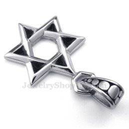 Titanium Geluksster Van David Hanger Ketting (Gratis Ketting)