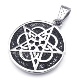 Titanium Vijfpuntige Ster Hanger Ketting (Gratis Ketting)