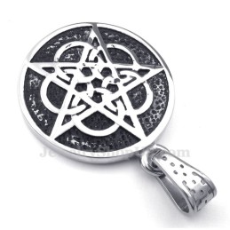 Titanium Vijfpuntige Ster Hanger Ketting (Gratis Ketting)