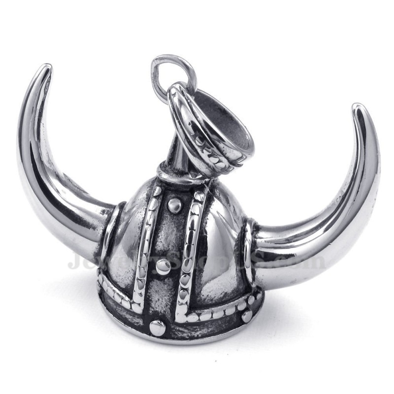 Titanium Hoorn Helm Hanger Ketting (Gratis Ketting) Titanium Hoorn Helm Hanger Ketting (Gratis Ketting)