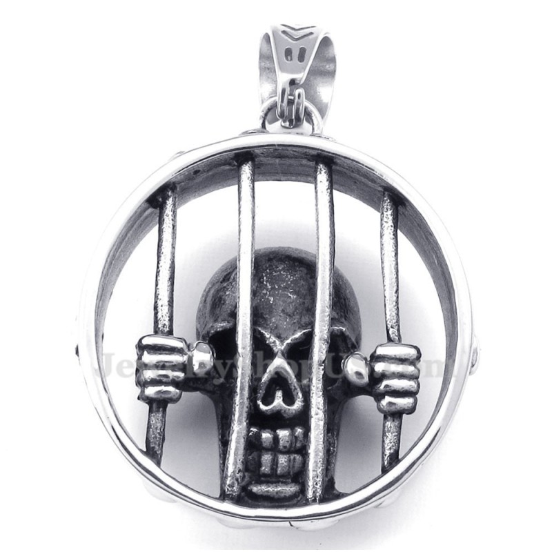 Schedel Titanium Hanger Ketting (Gratis Ketting)