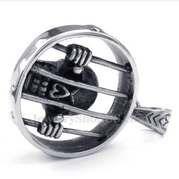 Schedel Titanium Hanger Ketting (Gratis Ketting)