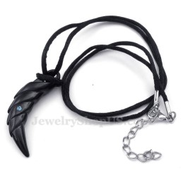 Zwarte Titanium Talon Hanger Ketting (Gratis Ketting)