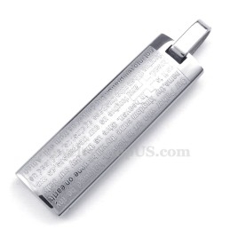 Titanium Hanger Met Engelse Bijbelkaarten (Gratis Ketting)