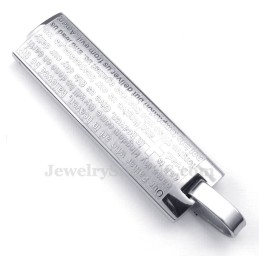 Titanium Hanger Met Engelse Bijbelkaarten (Gratis Ketting)
