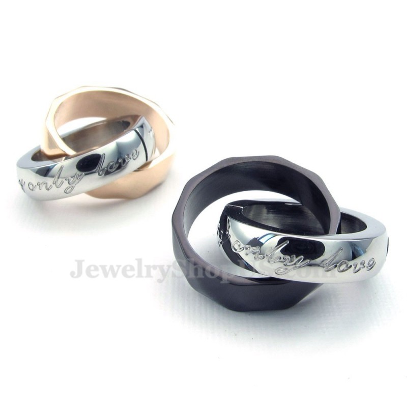 Titanium In Elkaar Grijpende Cirkels Hanger Ketting (Gratis Ketting) (Één Paar) Titanium In Elkaar Grijpende Cirkels Hanger Ketting (Gratis Ketting) (Één Paar)
