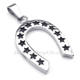 Titanium Hoefijzer Hanger Ketting (Gratis Ketting)