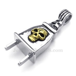 Schedel Titanium Plug Hanger Ketting (Gratis Ketting)