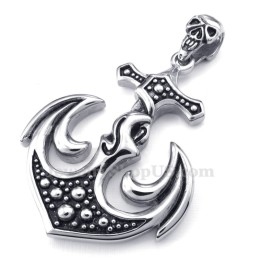 Schedel Titanium Anker Hanger Ketting (Gratis Ketting)