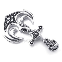 Schedel Titanium Anker Hanger Ketting (Gratis Ketting)