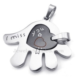 Titanium Koppels Handharten Hanger Ketting (Gratis Ketting) (Één Paar)