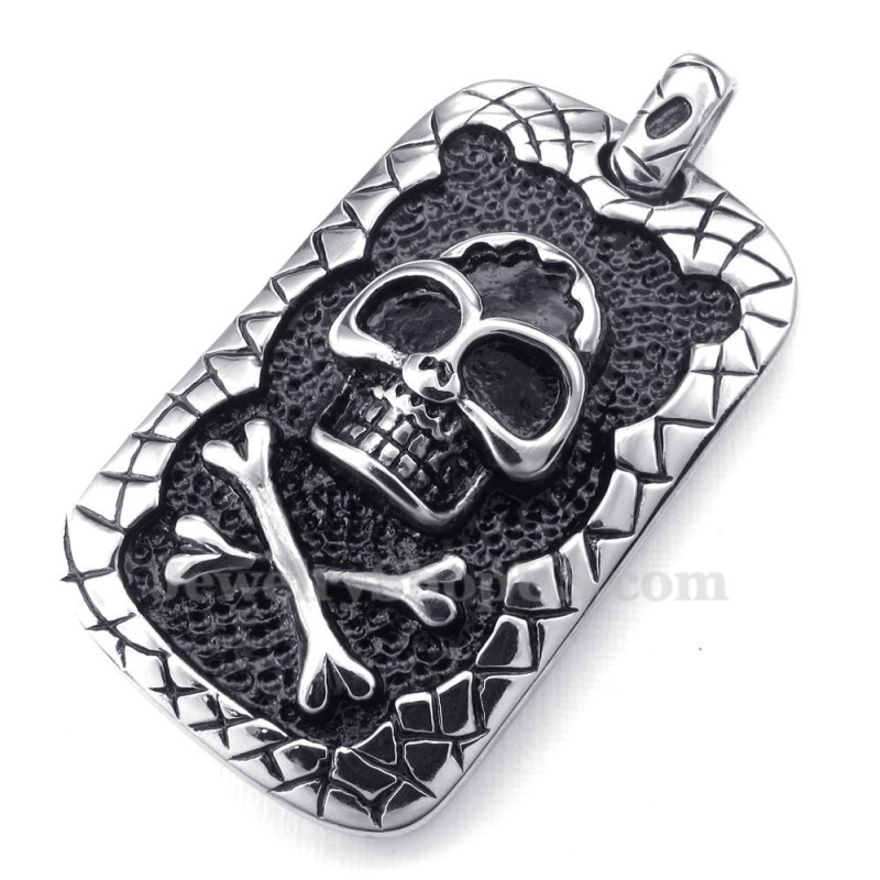 Kaarten Titanium Schedel Hanger Ketting (Gratis Ketting) Kaarten Titanium Schedel Hanger Ketting (Gratis Ketting)