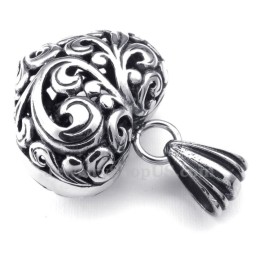 Titanium Holle Harten Hanger Ketting (Gratis Ketting)