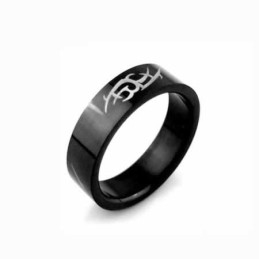Eldritch Blast Heren 6Mm Zwarte Titanium Ring