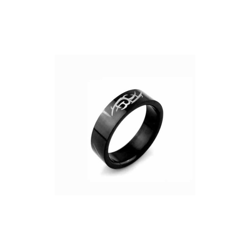 Eldritch Blast Heren 6Mm Zwarte Titanium Ring Eldritch Blast Heren 6Mm Zwarte Titanium Ring