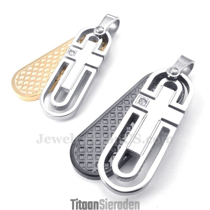 Titanium Koppelhanger Ketting (Gratis Ketting) (Één Paar) Titanium Koppelhanger Ketting (Gratis Ketting) (Één Paar)