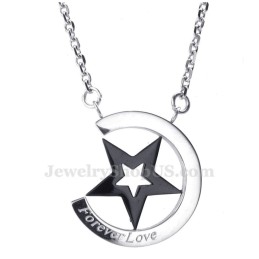 Titanium Sart En Harten Koppels Hanger Ketting (Gratis Ketting) (Eén Paar)