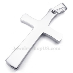 Zilveren Titanium Kruishanger Ketting (Gratis Ketting)