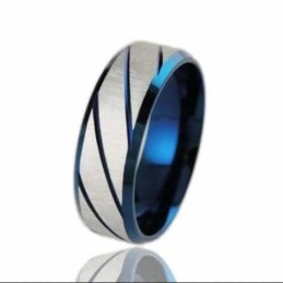 Titanium 7 Mm Gegroefde Ring