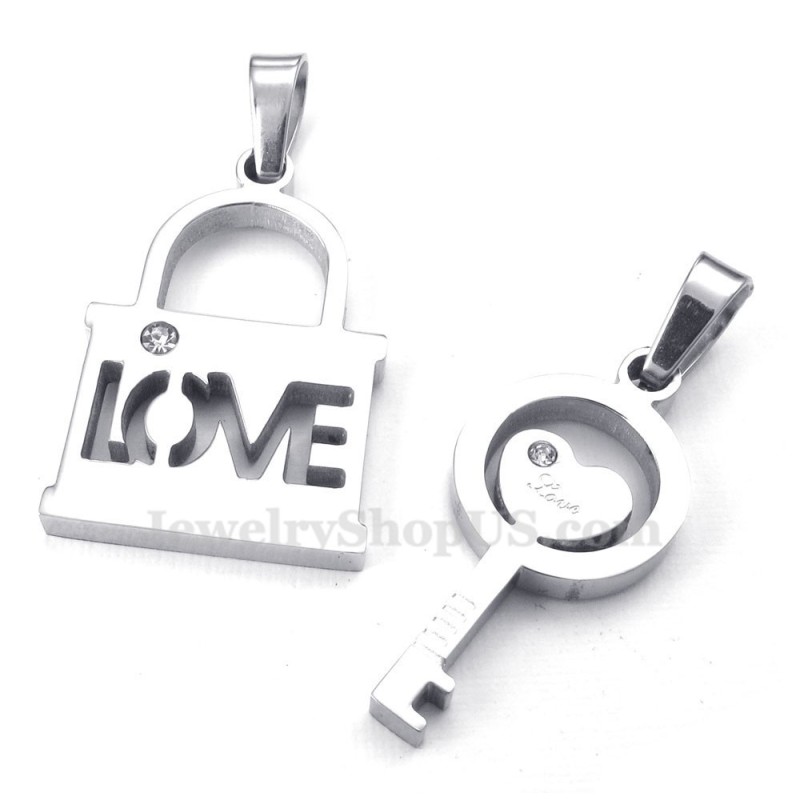 Titanium Zilveren Sleutelhanger Ketting (Gratis Ketting) (Één Paar) Titanium Zilveren Sleutelhanger Ketting (Gratis Ketting) (Één Paar)