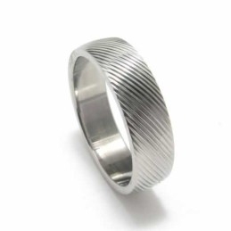 Kruiskorrelige 6 Mm Titanium Ring