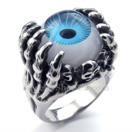 Titanium Blauwe Oogring