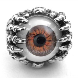 Titanium Bruine Oogring