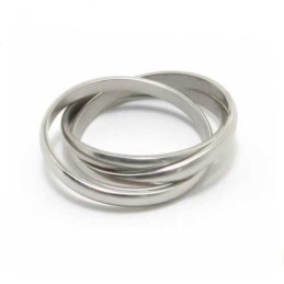 Drie Cirkels 8 Mm Titanium Ring