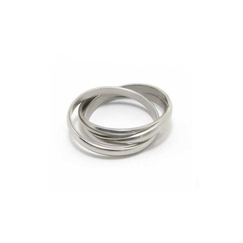 Drie Cirkels 8 Mm Titanium Ring Drie Cirkels 8 Mm Titanium Ring