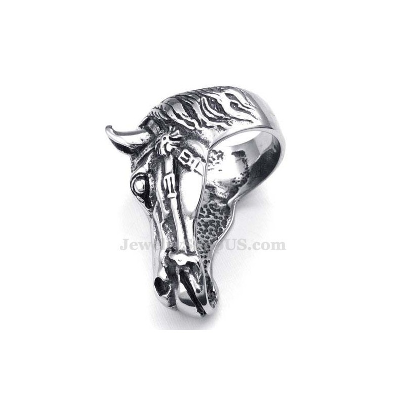 Titanium Paardenhoofd Ring Titanium Paardenhoofd Ring