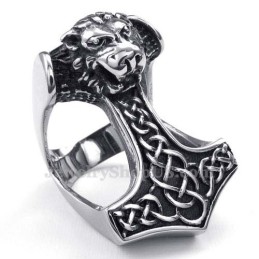 Titanium Leeuw Vrijmetselaarsring