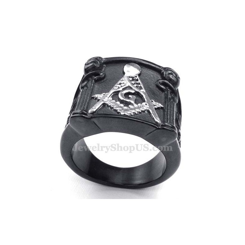 Titanium Vrijmetselaarsring Titanium Vrijmetselaarsring