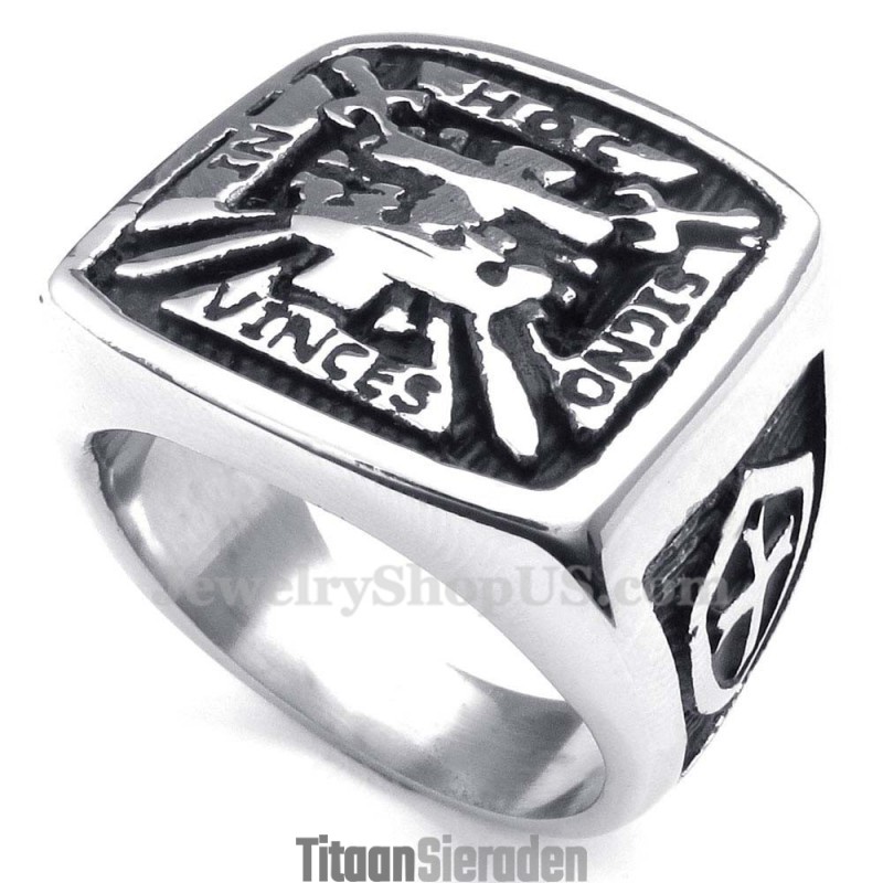 Titanium Vrijmetselaarsring
