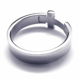 8 Mm Kruisdiamant Unisex Titanium Ring