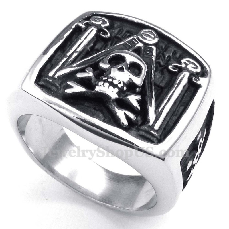 Titanium Vrijmetselaarsring Titanium Vrijmetselaarsring