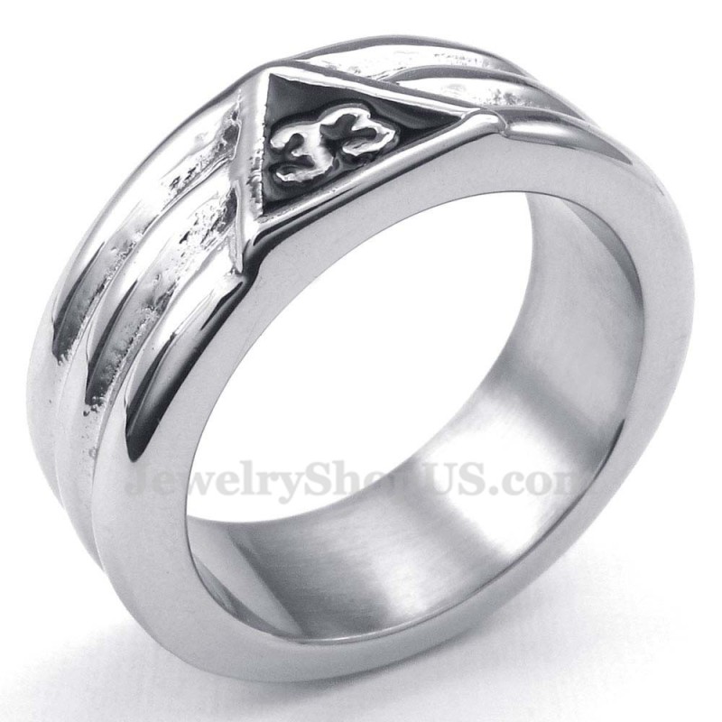 Titanium Vrijmetselaarsring Titanium Vrijmetselaarsring