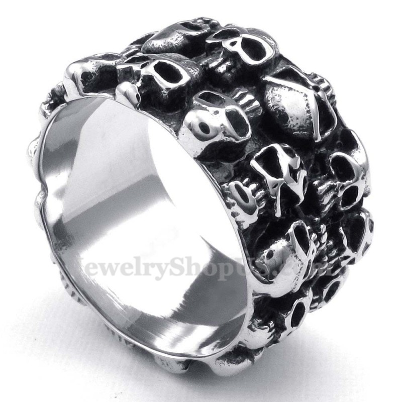 Ronde Titanium Schedelring Ronde Titanium Schedelring