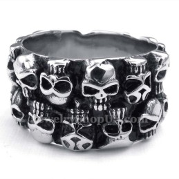 Ronde Titanium Schedelring