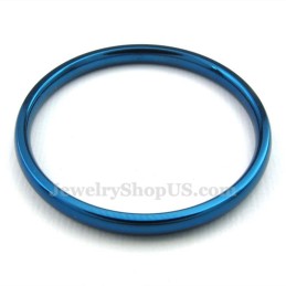 2 Mm Ronde Blauwe Titanium Ring
