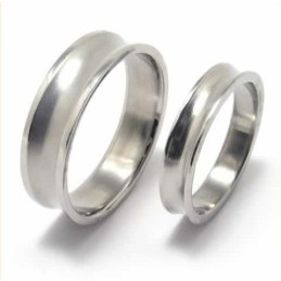 Concave 6 Mm Titanium Ring