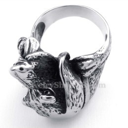 Titanium Hondenkop Ring
