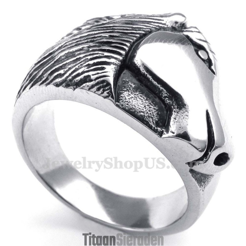 Titanium Paardenhoofd Ring Titanium Paardenhoofd Ring