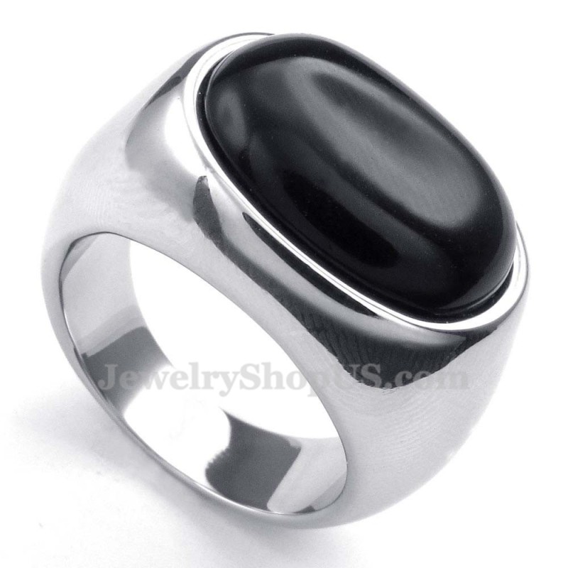 Titanium Agaat Ingelegde Ring