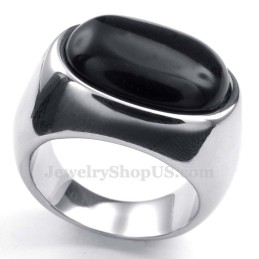Titanium Agaat Ingelegde Ring