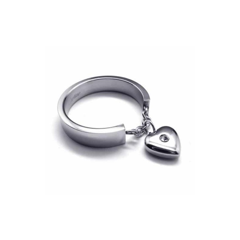 Diamanten Hartvormige Titanium Ring Van 5 Mm