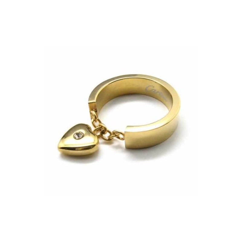 Diamanten Zetting 5 Mm Hart Titanium 18K Gouden Ring