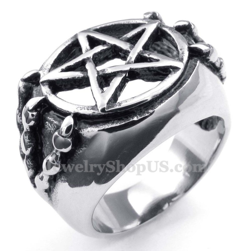 Titanium Holle Vijfpuntige Sterring Titanium Holle Vijfpuntige Sterring